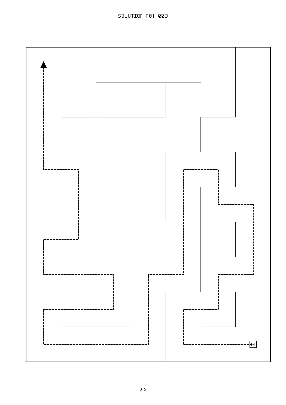 Matching solution for printable maze f01-003