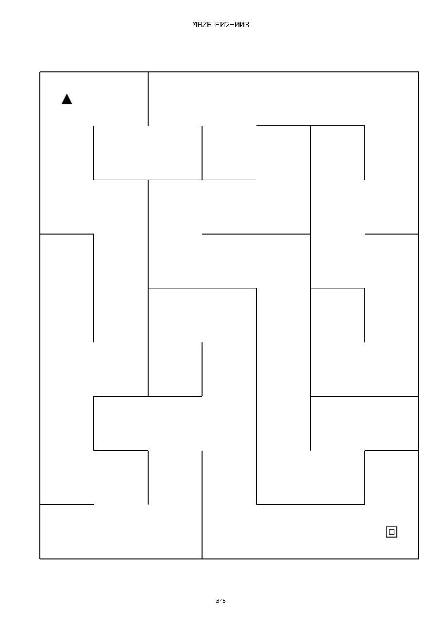 Printable maze preview f02-003 from Free Easy Wide-Path Mazes for Kids