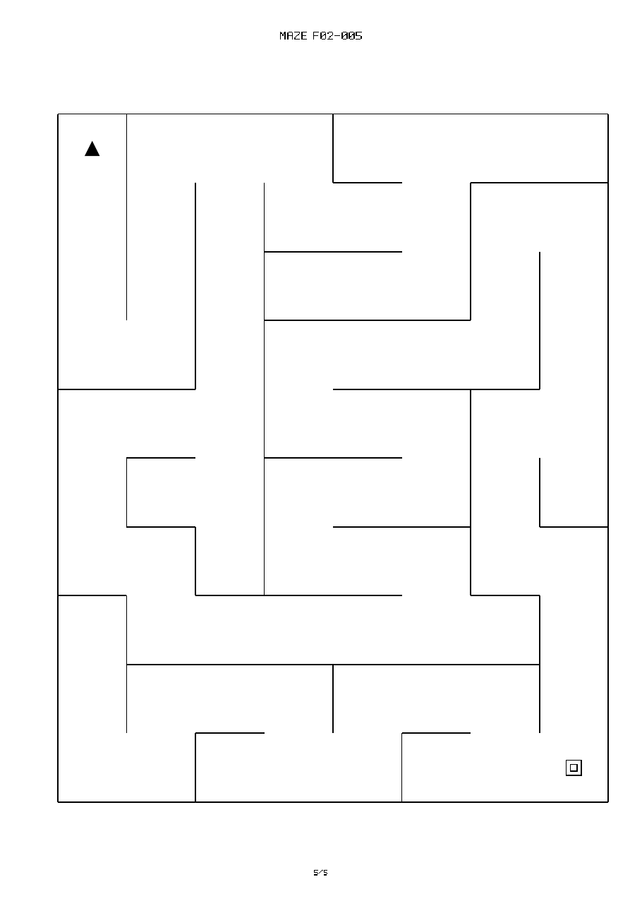 Printable maze preview f02-005 from Free Easy Wide-Path Mazes for Kids