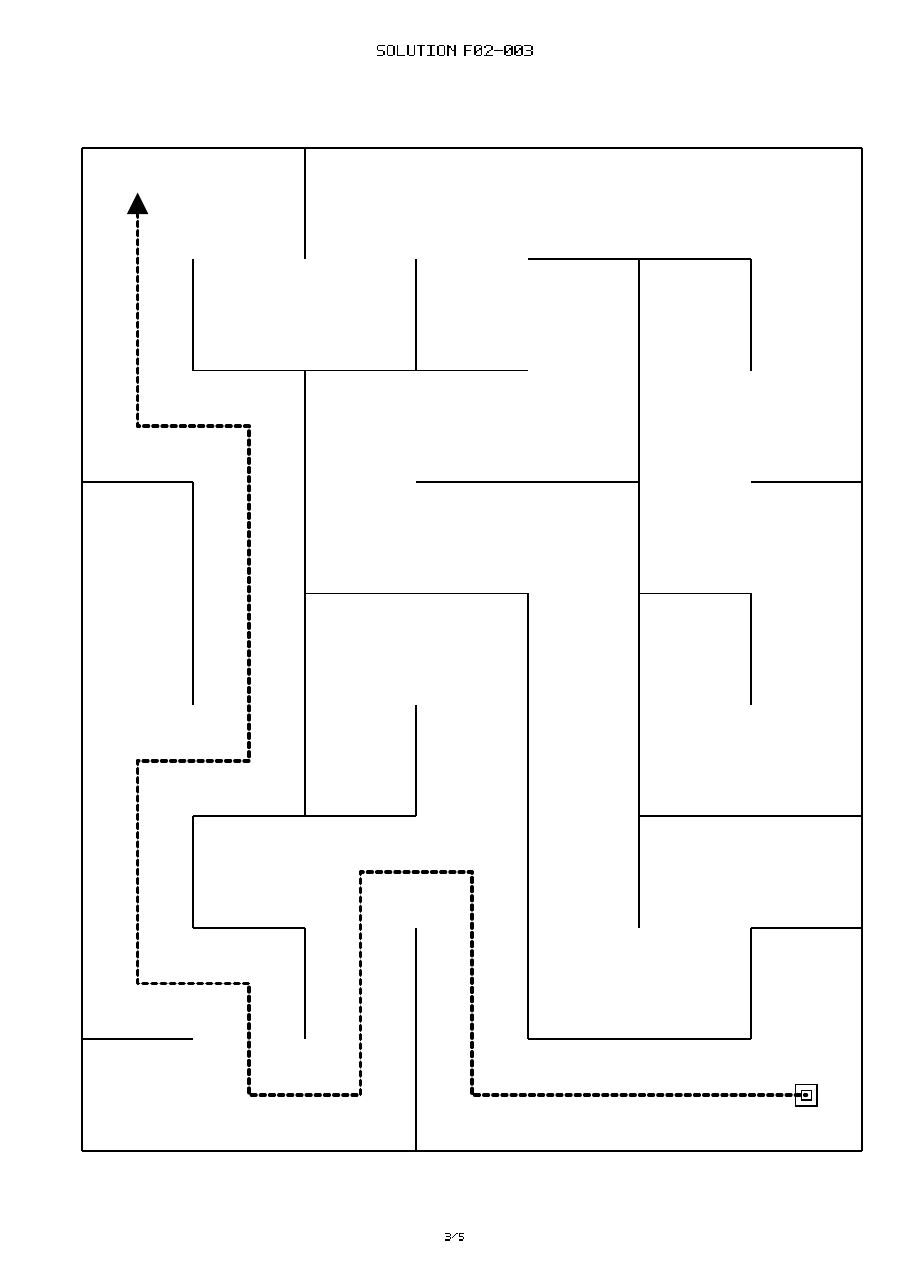 Matching solution for printable maze f02-003