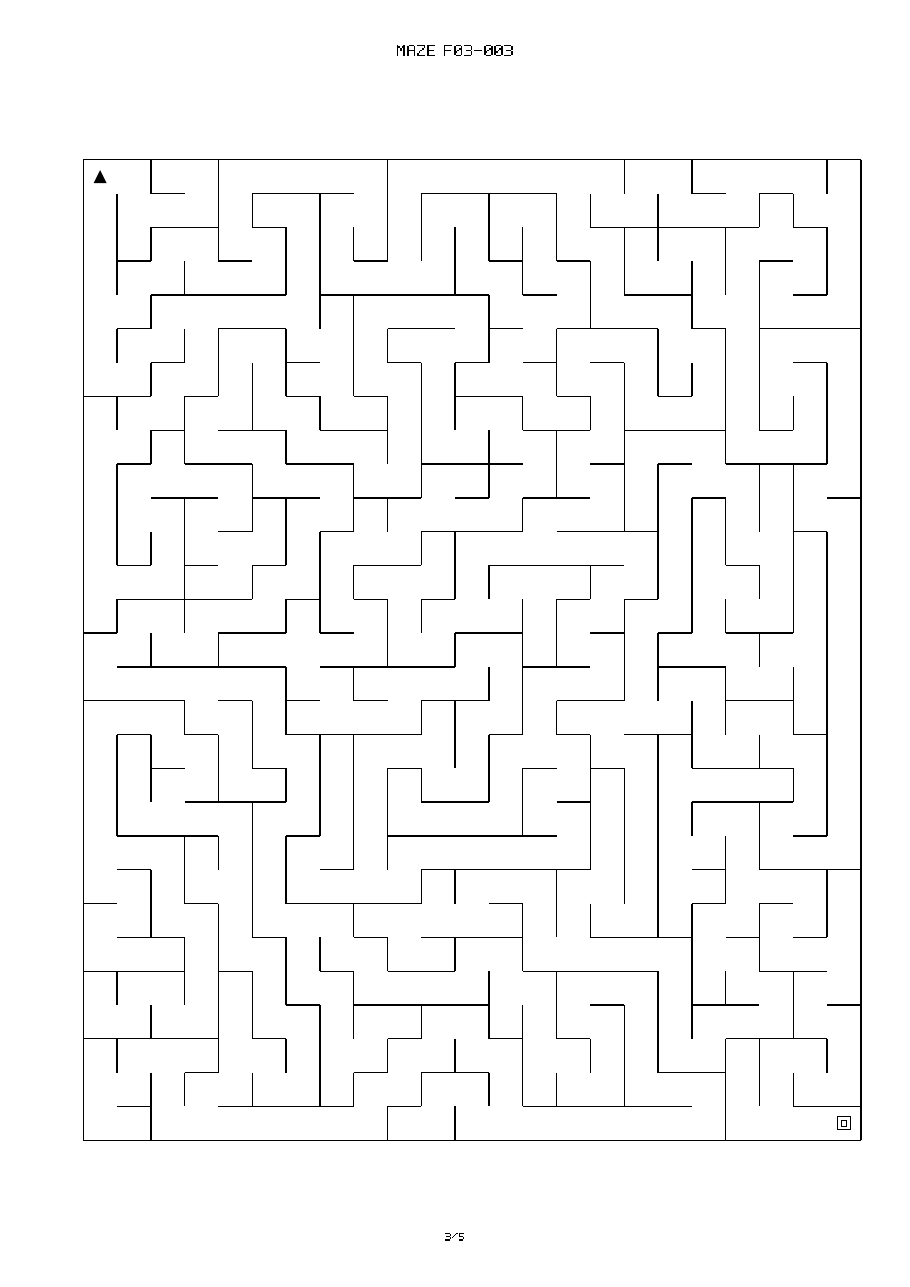 Printable maze preview f03-003 from Free Hard Mazes for Adults