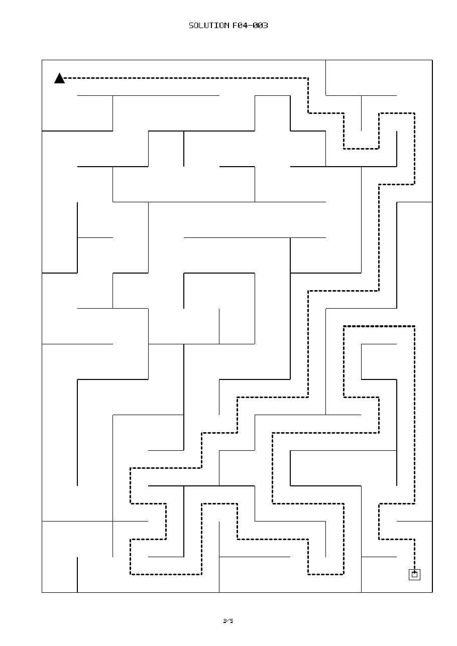 Matching solution for printable maze f04-003